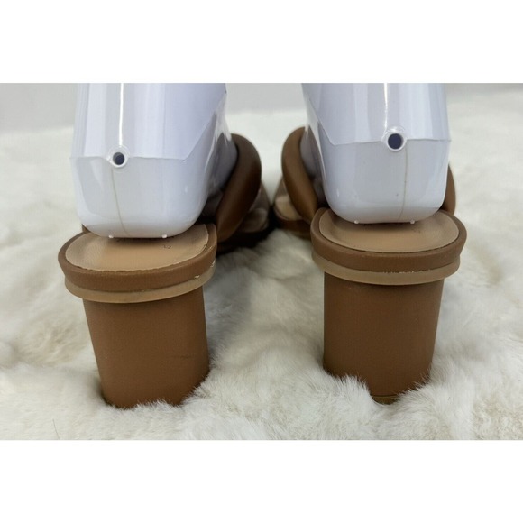 A New Day Women's Sandals Toe Strap Block Heel Brown Size 9.5 - Picture 3 of 7